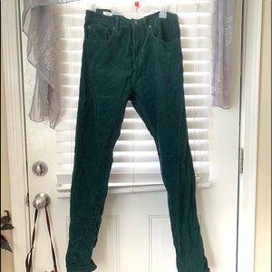 Men’s Green corduroy pacsun pants size 31x32